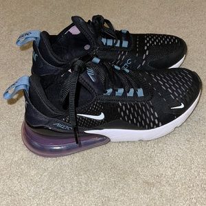 Black purple and white Nike air max 270